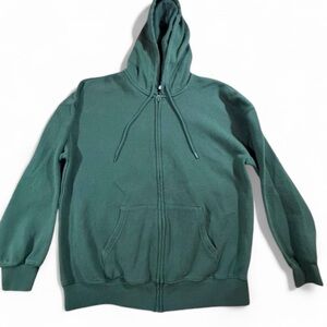 Old Navy womenโs dark green so comfy Zip-Up hoodie sweater size XS